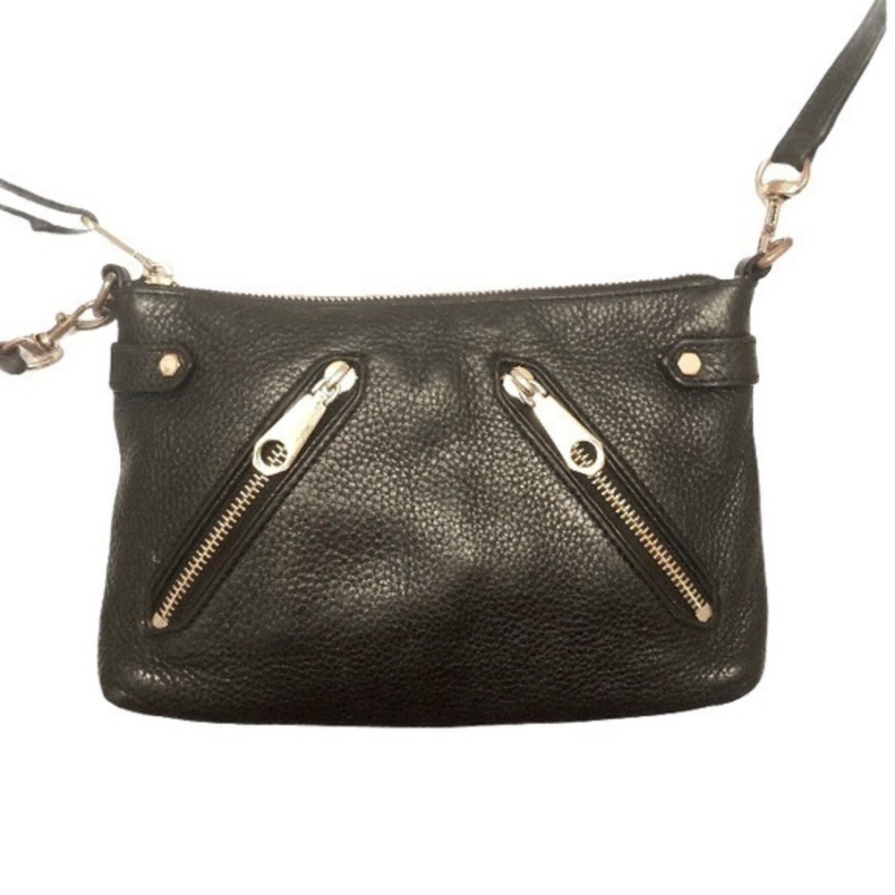 Rebecca minkoff moto jon black crossbody b…